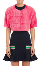 Load image into Gallery viewer, Sarah Mini Mink Fur Jacket Fuxia
