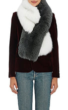 Load image into Gallery viewer, Arabella Silver Fox Fur Scarf Anthracite Multi