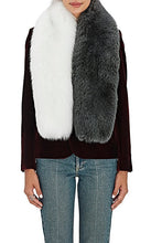 Load image into Gallery viewer, Arabella Silver Fox Fur Scarf Anthracite Multi