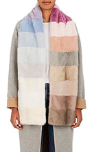 Load image into Gallery viewer, Mink Fur Scarf Rainbow