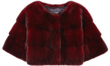 Load image into Gallery viewer, Sarah Mini Mink Fur Jacket Claret