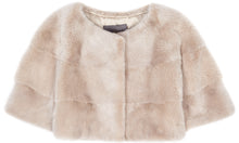 Load image into Gallery viewer, Sarah Mini Mink Fur Jacket Sabbia