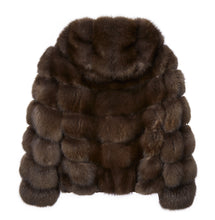 Load image into Gallery viewer, Sable Fur Hooded Jacket