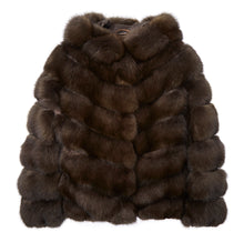 Load image into Gallery viewer, Sable Fur Hooded Jacket