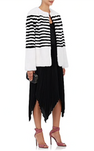 Load image into Gallery viewer, Marilena Striped Mink Fur Jacket