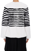 Load image into Gallery viewer, Marilena Striped Mink Fur Jacket