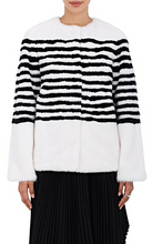 Load image into Gallery viewer, Marilena Striped Mink Fur Jacket