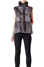 Load image into Gallery viewer, alice womens mink vest 60cm Anthracite 2