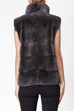 Load image into Gallery viewer, alice womens mink vest 60cm Anthracite 4
