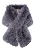 Load image into Gallery viewer, arabella womens fox fur scarf  Pearl Grey Fox