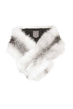 Load image into Gallery viewer, arabella womens silver fox fur scarf  Marble Artic Fox