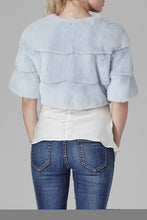 Load image into Gallery viewer, Sarah Mini Mink Fur Jacket Cielo
