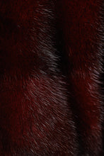 Load image into Gallery viewer, Sarah Mini Mink Fur Jacket Claret