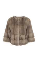 Load image into Gallery viewer, esmeralda womens short mink jacket Cammeo 5