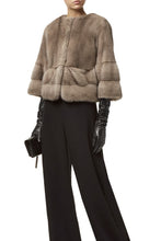 Load image into Gallery viewer, esmeralda womens short mink jacket Cammeo 2