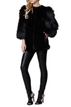 Load image into Gallery viewer, gaga womens mink fox fur jacket Nero Fox 5