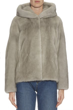 Load image into Gallery viewer, katie womens mink hoodie Pebble 3