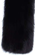 Load image into Gallery viewer, Arabella Blue Fox Fur Scarf Nero