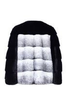 Load image into Gallery viewer, Colour-Blocked Mink Fur Bomber Jacket
