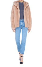Load image into Gallery viewer, Katie Hoody Mink Fur Jacket
