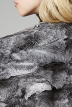 Load image into Gallery viewer, maria womens astrakhan cape Grey Astrakhan 5