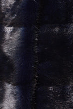 Load image into Gallery viewer, noah womens mink jacket with collar Blu 6