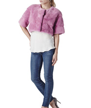 Load image into Gallery viewer, Sarah Mini Mink Fur Jacket Orchidea