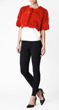 Load image into Gallery viewer, Sarah Mini Mink Fur Jacket Pomodoro