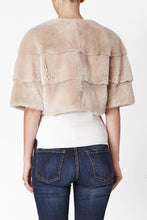 Load image into Gallery viewer, Sarah Mini Mink Fur Jacket Sabbia