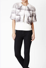 Load image into Gallery viewer, Sarah Mini Mink Fur Jacket Cross Mink