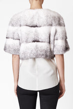 Load image into Gallery viewer, Sarah Mini Mink Fur Jacket Cross Mink