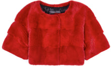 Load image into Gallery viewer, Sarah Mini Mink Fur Jacket Pomodoro