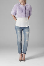 Load image into Gallery viewer, Sarah Mini Mink Fur Jacket Violetta