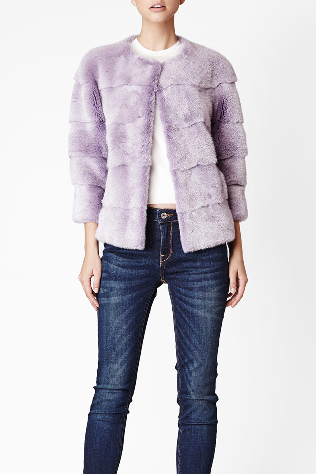 Lilac 2024 fur jacket