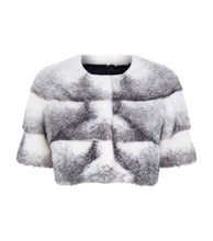 Load image into Gallery viewer, Sarah Mini Mink Fur Jacket Cross Mink