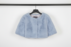 Sarah Mini Mink Fur Jacket Cielo