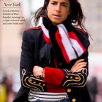 Mink Fur Scarf Red