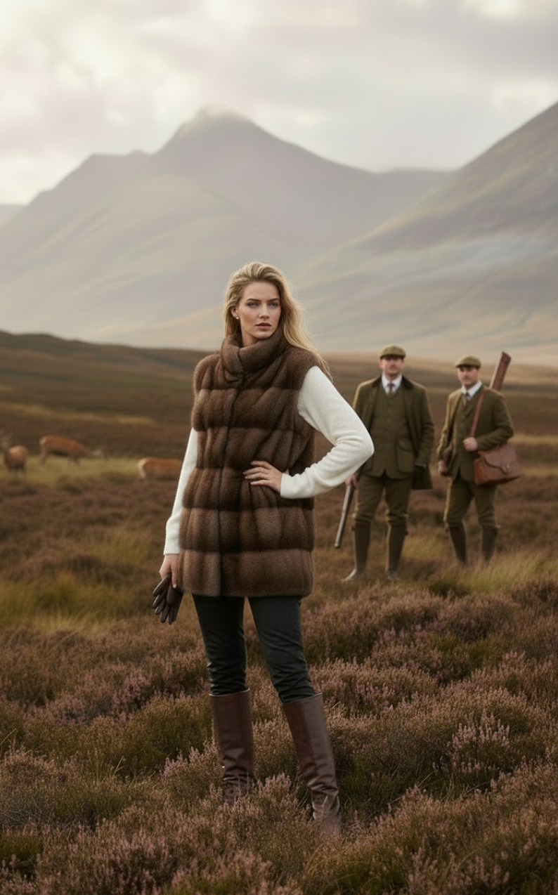 Alice Women's Long Mink Fur Vest