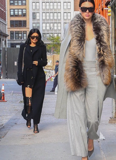 Arabella Cross Fox Fur Scarf Gold