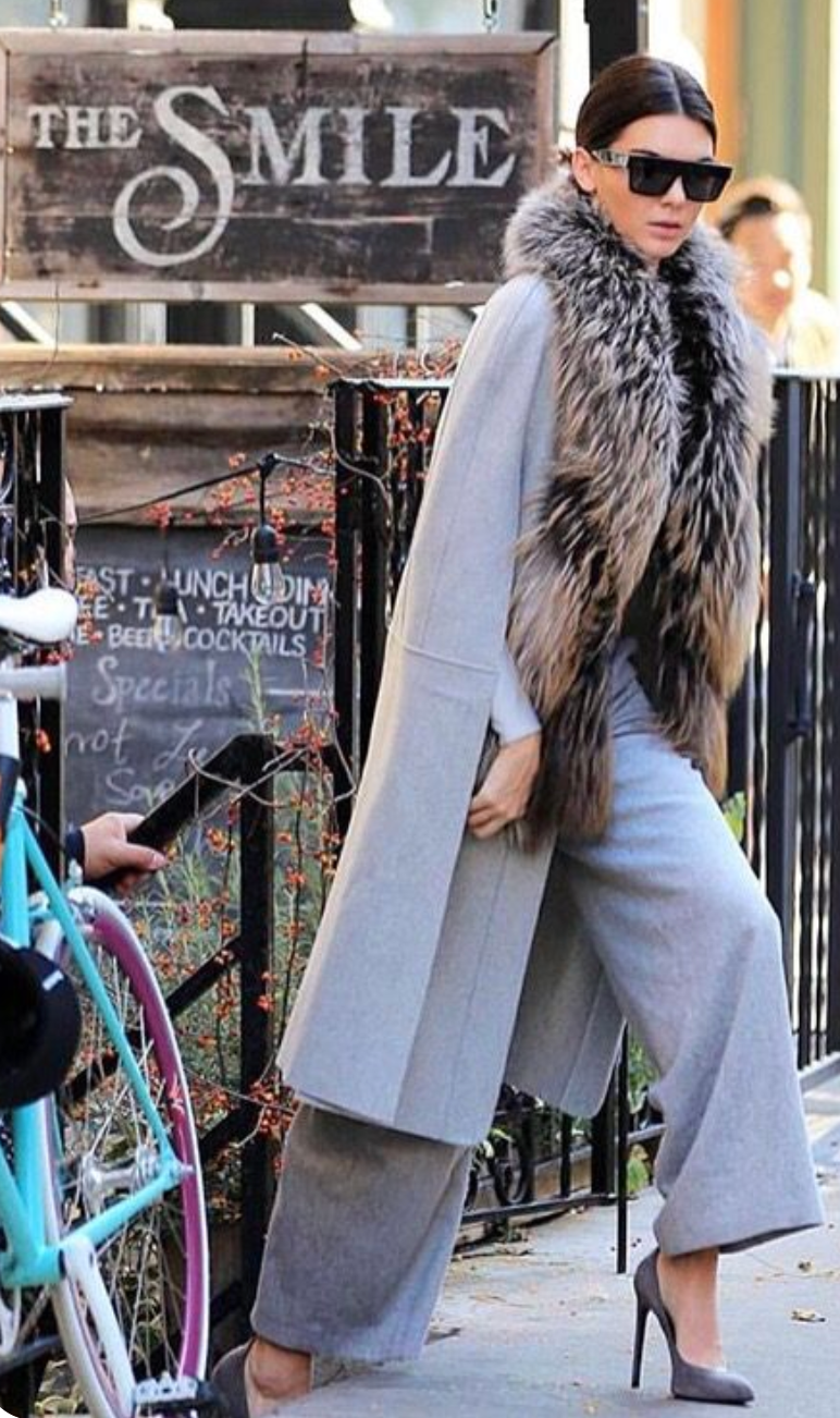 Arabella Cross Fox Fur Scarf Gold