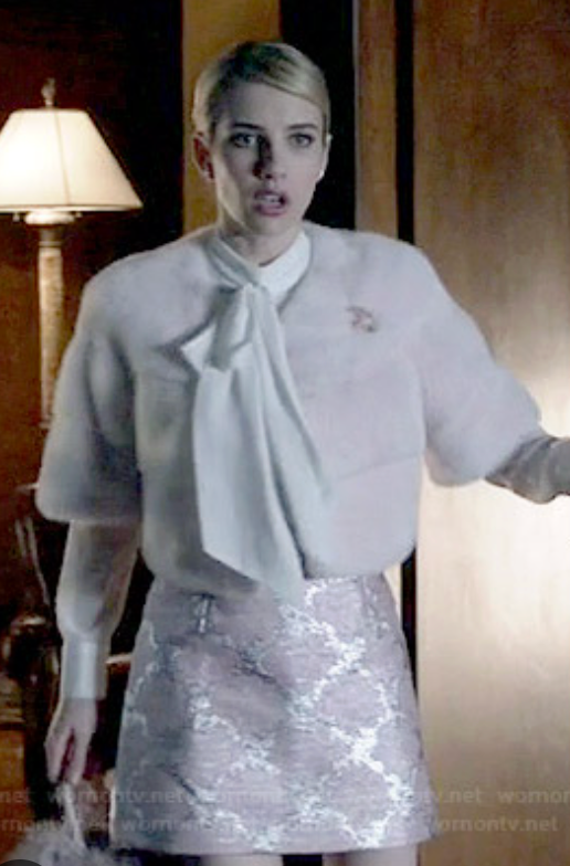 Sarah Mini Mink Fur Jacket Acqua Di Rose