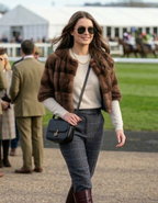 Sarah Mini Mink Fur Jacket Bosco