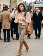 Sarah Mini Mink Fur Jacket Sabbia