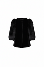 Gaga Mink and Fox Fur Jacket