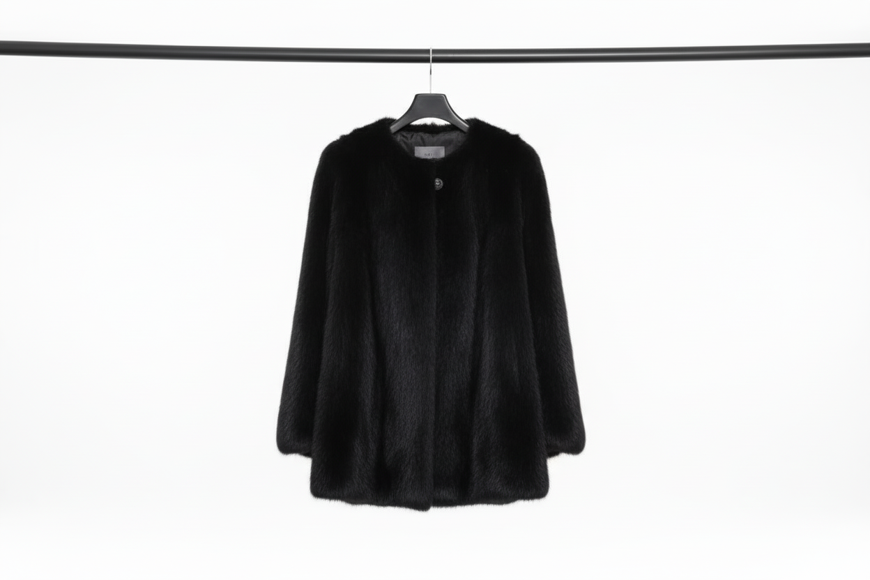 Maria Mink Fur Cape Girocollo