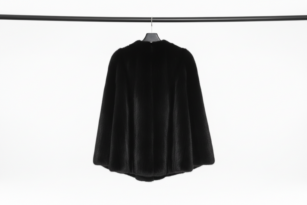 Maria Mink Fur Cape Girocollo