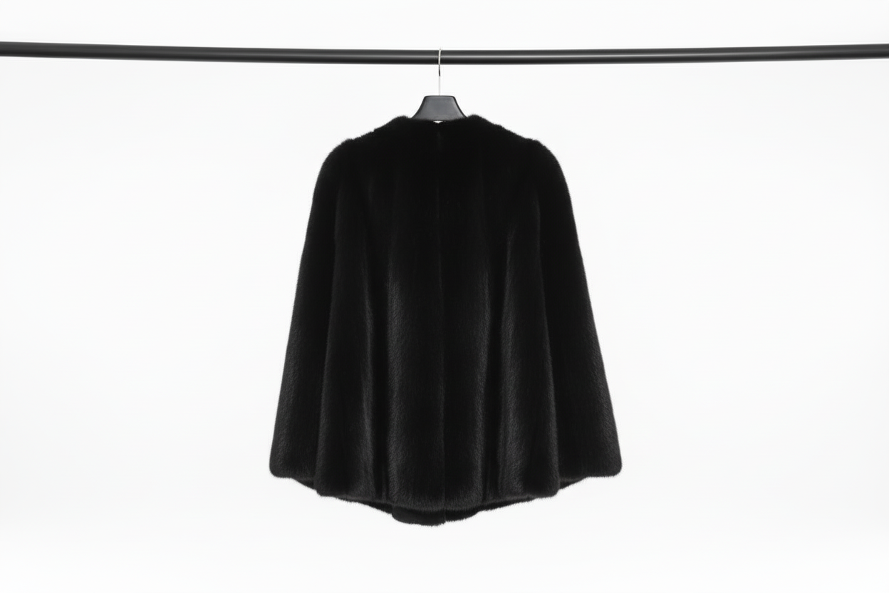 Maria Mink Fur Cape Girocollo
