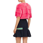 Sarah Mini Mink Fur Jacket Fuxia