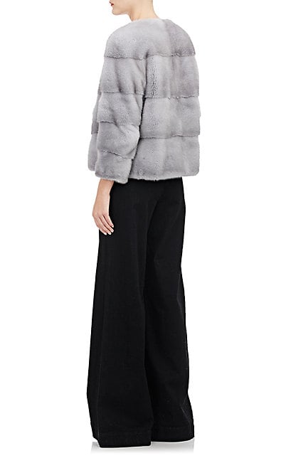 Mink Jacket with Stone Marten Collar