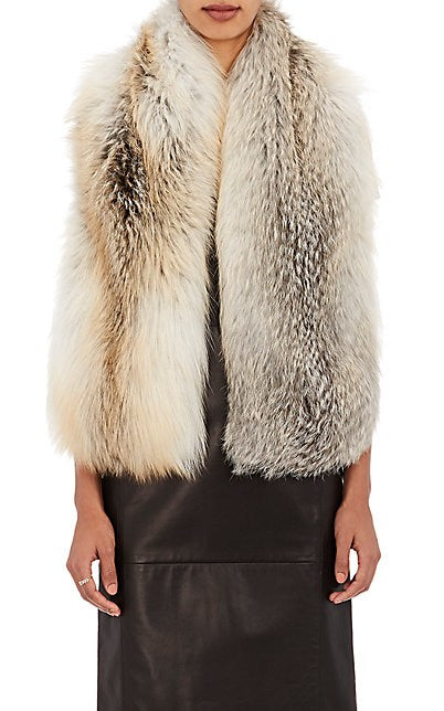 Arabella Icelandic Fox Fur Scarf Golden